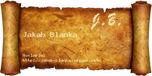 Jakab Blanka névjegykártya